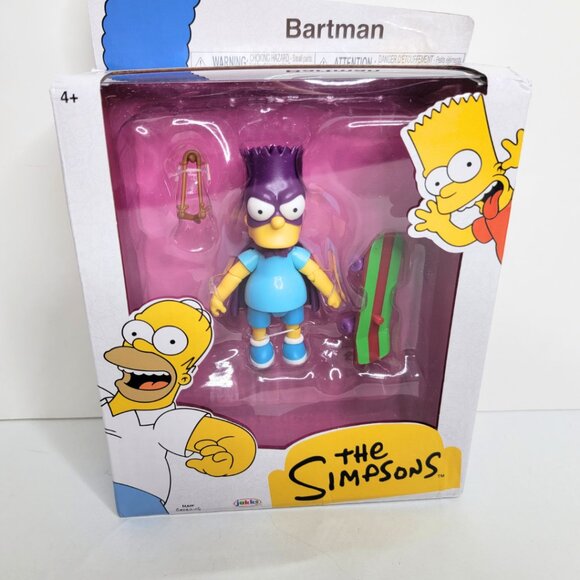 Bartman The Simpsons Jakks 5 in Bart Simpson Action Figure - NEW SEALED BOX - Picture 2 of 13